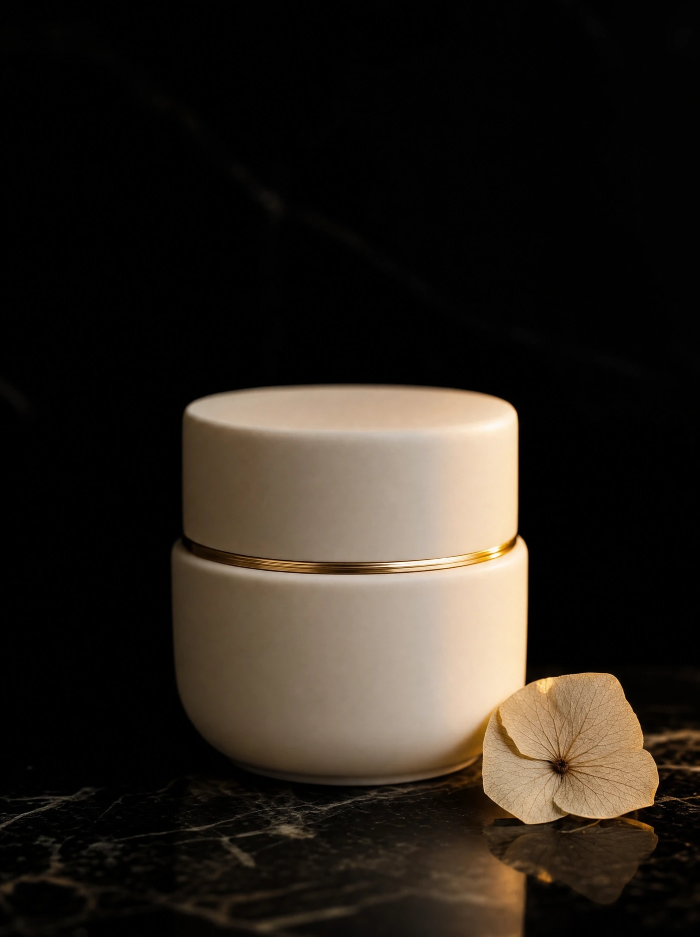 Golden Hour Day Cream, 50 ml, Tiegel auf schwarzem Marmor